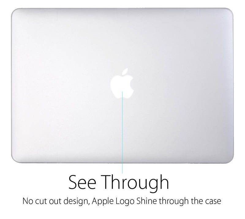 UESWILL Matte Hard Case Cover Compatible with MacBook Pro (Retina, 15 inch, Mid 2012/2013/2014/Mid 2015), Model A1398, NO CD-ROM, NO Touch Bar, Clear - Image 3